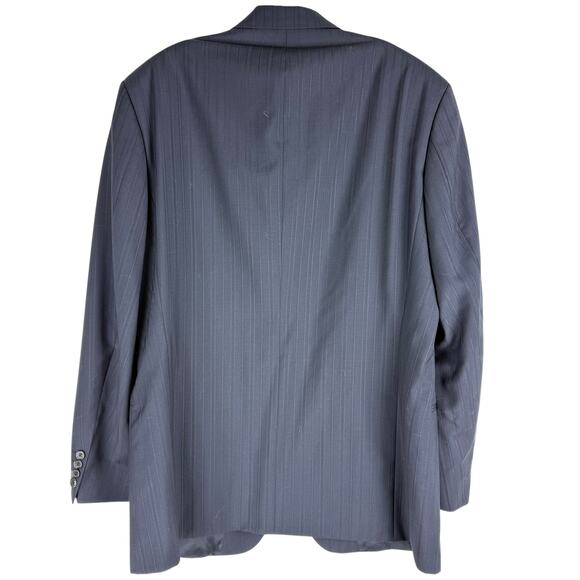 NEW Hugo Boss Two Button Blazer Virgin Wool Navy Blue Size 42R - Picture 4 of 7